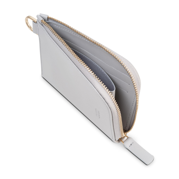 Audi Minibörse Leder, Damen, grau