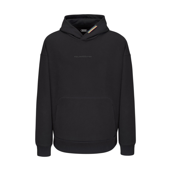 quattro pulse Hoodie, Unisex, schwarz