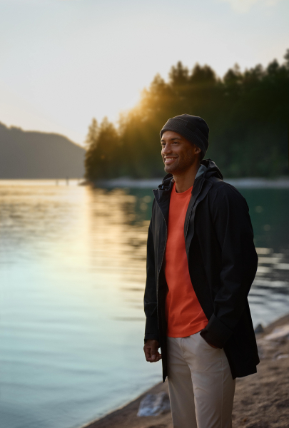 Audi Outdoorjacke, Herren, schwarz