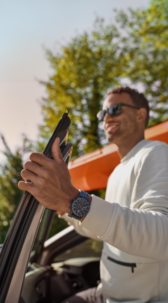 Audi Chronograph, Herren, schwarz