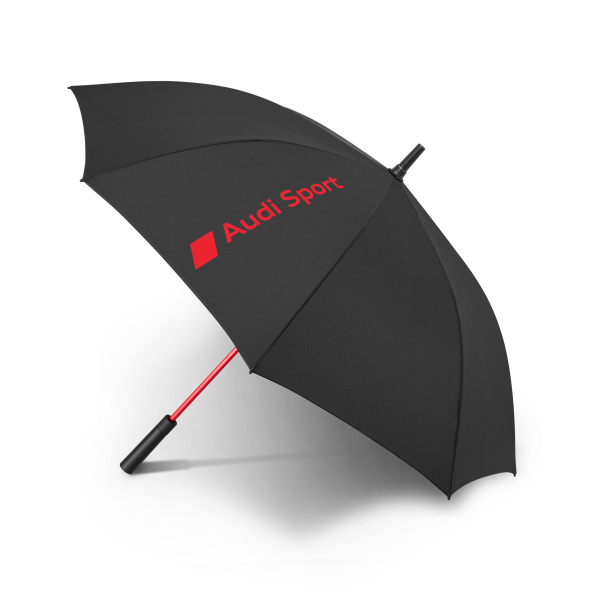 Audi Sport Stockschirm, schwarz/rot, groß