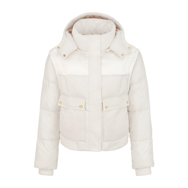 Audi Pufferjacke 4 in 1, Damen, creme