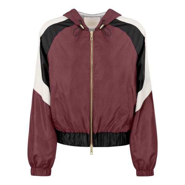 Audi Windbreaker, Damen, bordeaux-schwarz