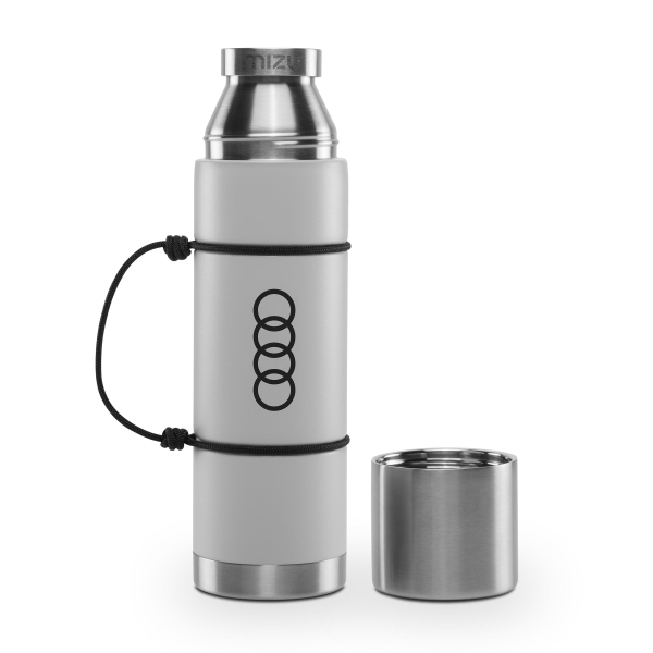 Audi Isolierflasche, grau