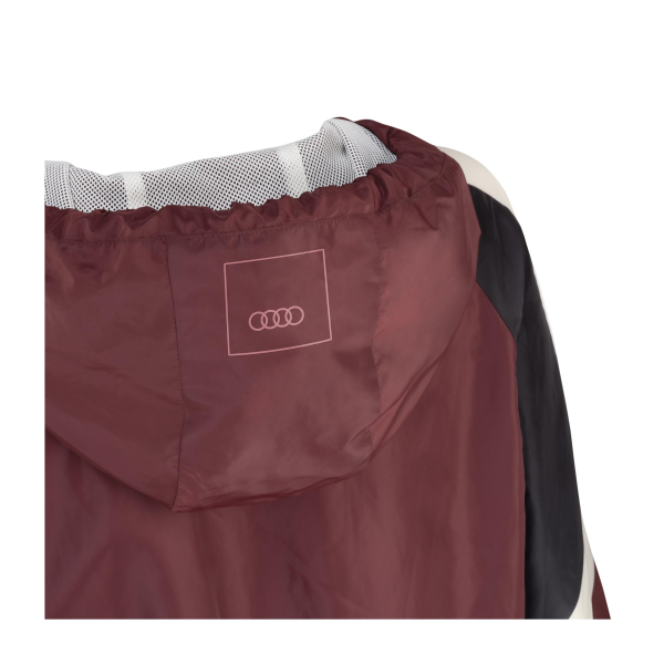 Audi Windbreaker, Damen, bordeaux-schwarz