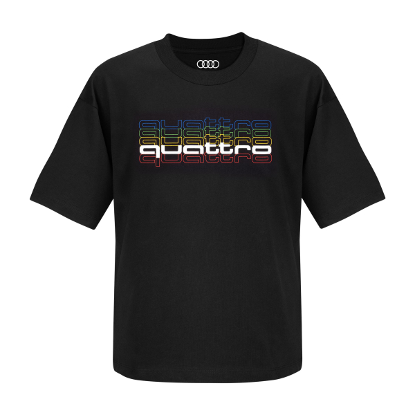 quattro pulse T-Shirt, Herren, schwarz