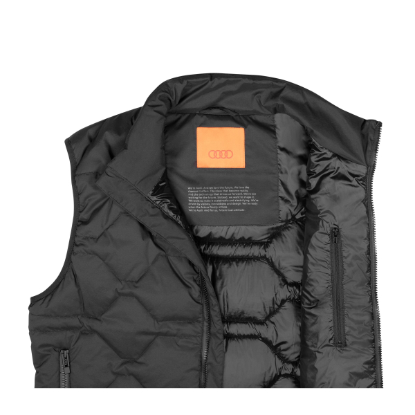 Audi Steppweste, Herren, schwarz