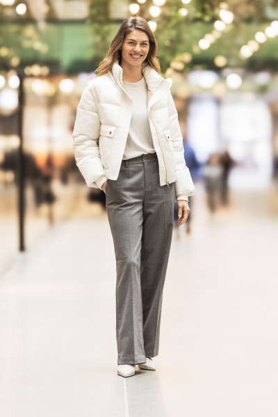 Audi Pufferjacke 4 in 1, Damen, creme