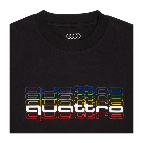 quattro pulse T-Shirt, Herren, schwarz