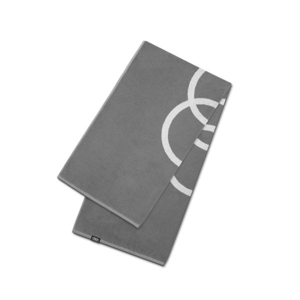 Audi Handtuch, hellgrau, 50x100cm