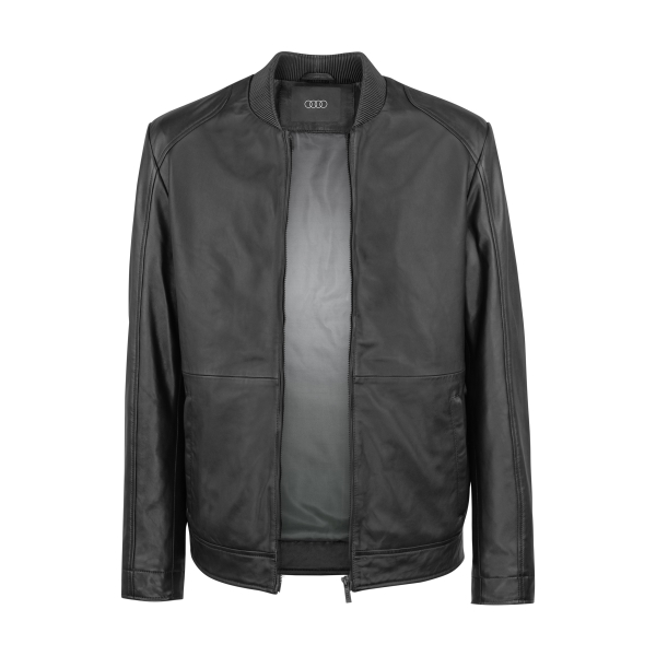 Audi Lederjacke, Herren, schwarz