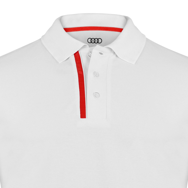 Audi Sport Poloshirt, Herren, weiß