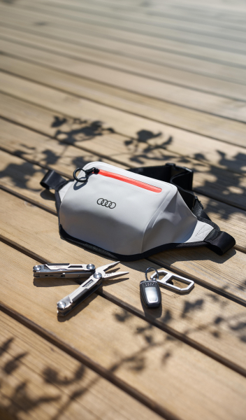 Audi Schlüsselanhänger Karabiner, silber