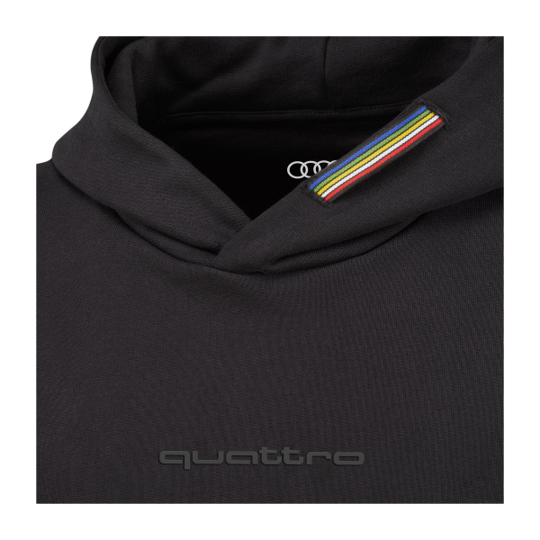 quattro pulse Hoodie, Unisex, schwarz