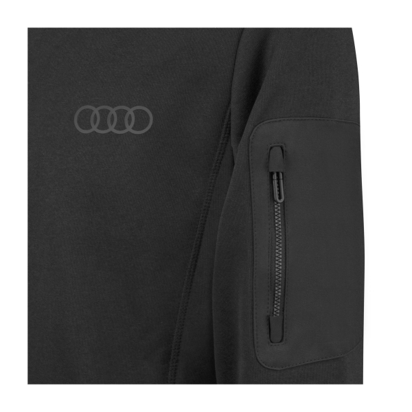 Audi Fleecejacke, Herren, schwarz
