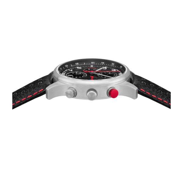 Audi Sport Chronograph Carbon, Herren, silber/schw