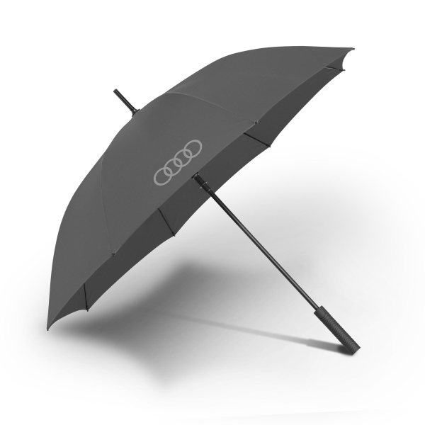 Audi Stockschirm, grau, groß