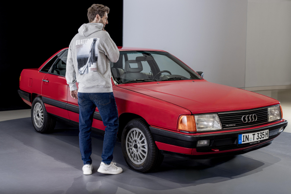 Audi Kaipola ´86 Hoodie, unisex, hellgrau