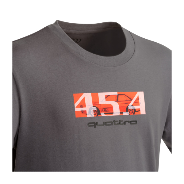 Audi quattro 45.4 T-Shirt, Herren, grau