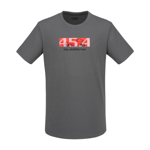 Audi quattro 45.4 T-Shirt, Herren, grau